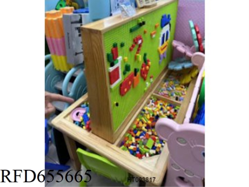 LOG DOUBLE SIDED GAME WOOD TABLE