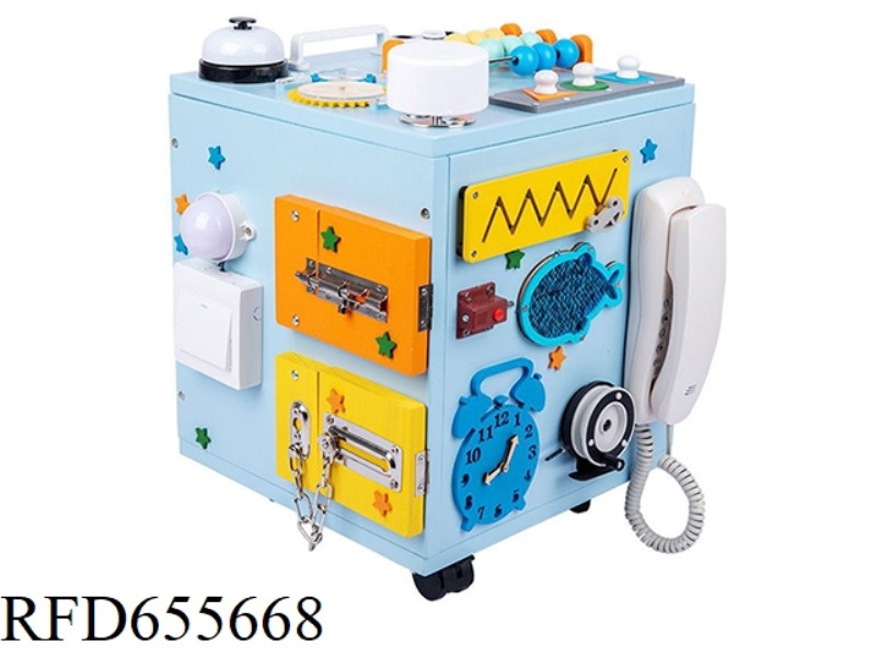 BLUE EARLY EDUCATION BUSY BOX