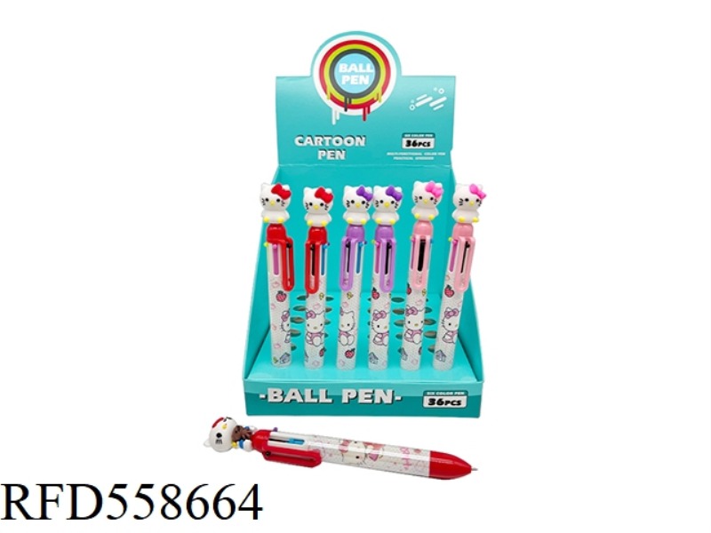 SIX COLOR PEN HELLOKITTY36 / DISPLAY BOX