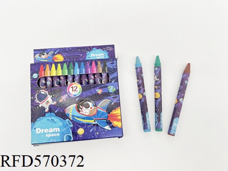 12 COLOR CRAYON SPACE