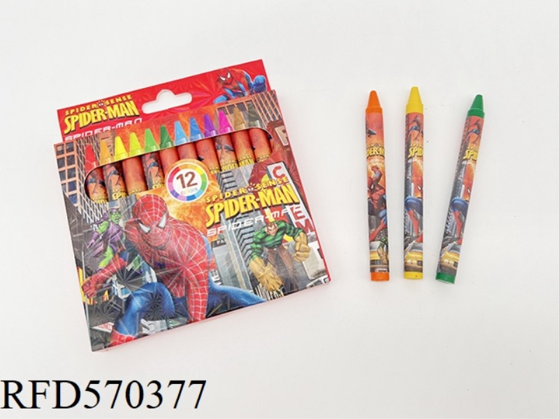 12 COLOR CRAYON SPIDER-MAN