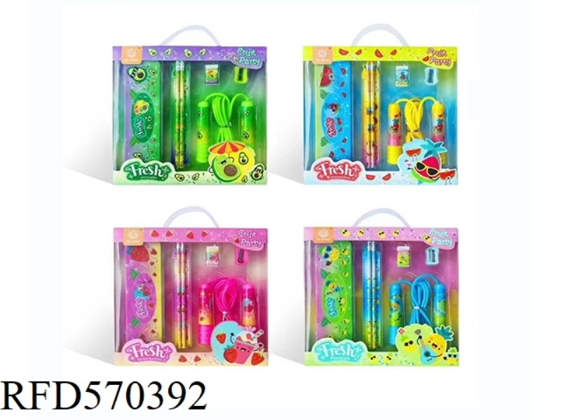 STATIONERY SET (SKIPPING ROPE) FRUIT