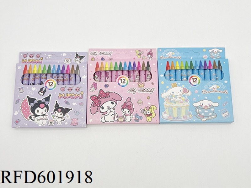 12 COLOR CRAYON SANRIO