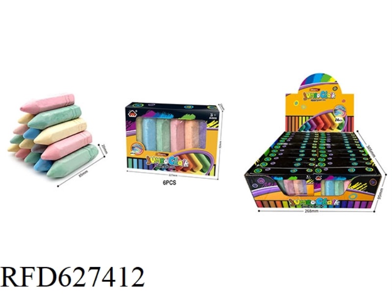 HEX POINT CHALK 24PCS