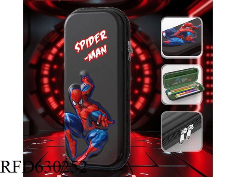 SPIDER-MAN 3D CONCAVE-CONVEX LEATHER PENCIL CASE (BLACK)