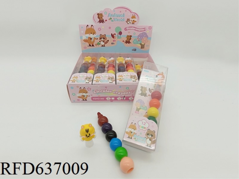 12 COLOR CRAYON FOREST /8PCS