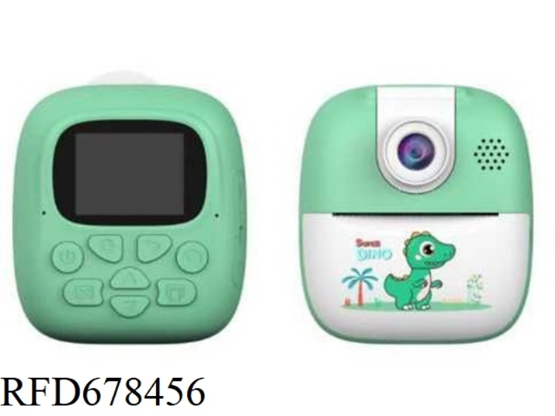 CHILDREN'S PRINTING CAMERA LENS CAN BE FLIPPED, USB CHARGING, INCLUDING 1 ROLL OF PRINTING PAPER