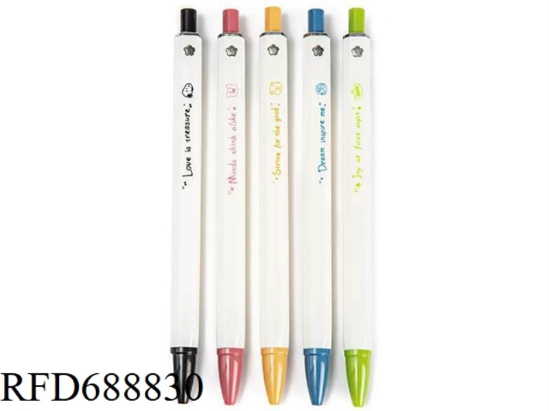 MINIMALIST AND NICHE STUDENTS BRUSH QUESTIONS WITH BLACK WHOLESALE SQUARE PENS