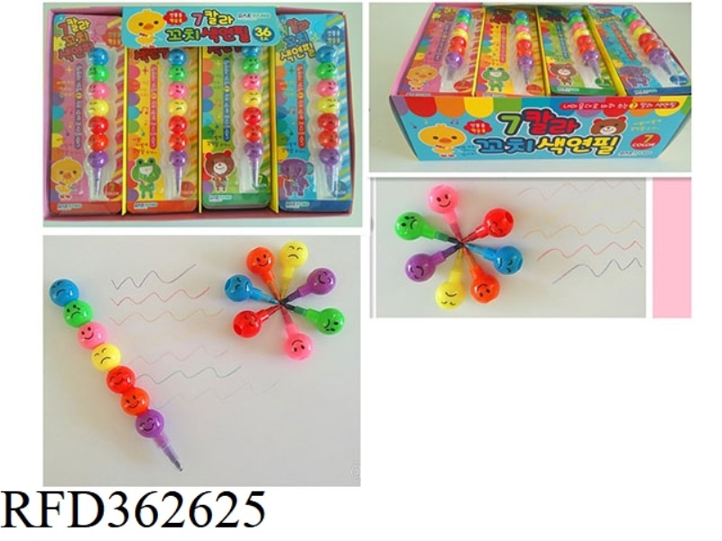 500 SMILING FACE CRAYON (DY)/36PCS