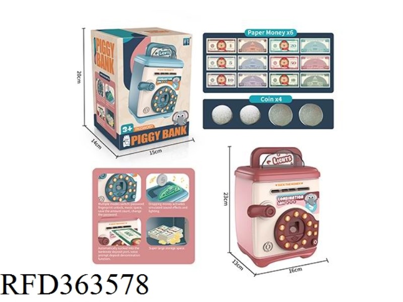PASSWORD FINGERPRINT VOICE RECOGNITION MONEY DEPOSIT COUNTER