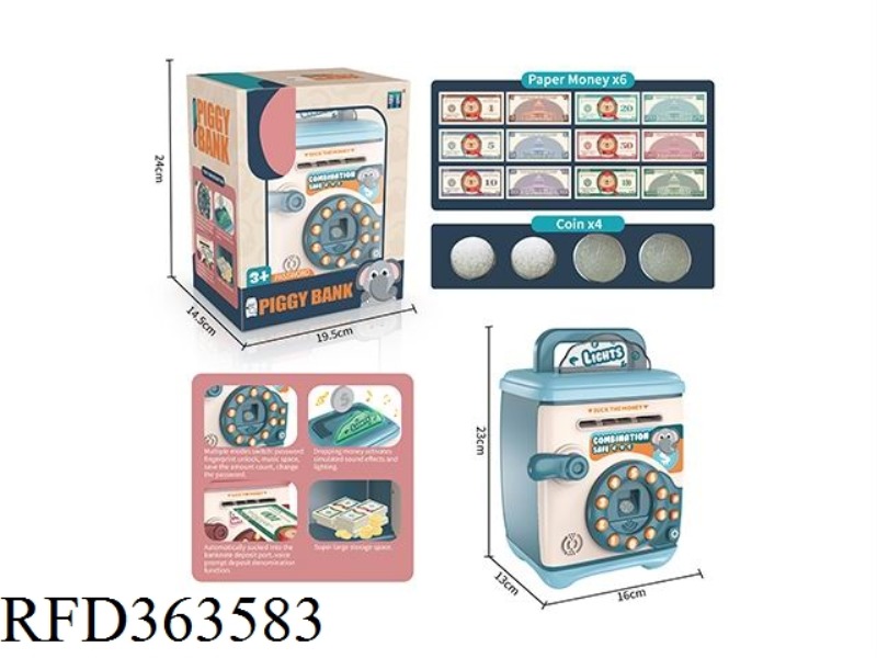 PASSWORD FINGERPRINT VOICE RECOGNITION MONEY DEPOSIT COUNTER