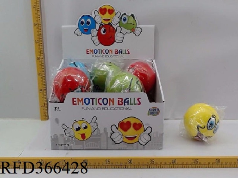 4 INCH 4 COLOR EMOJI/12PCS