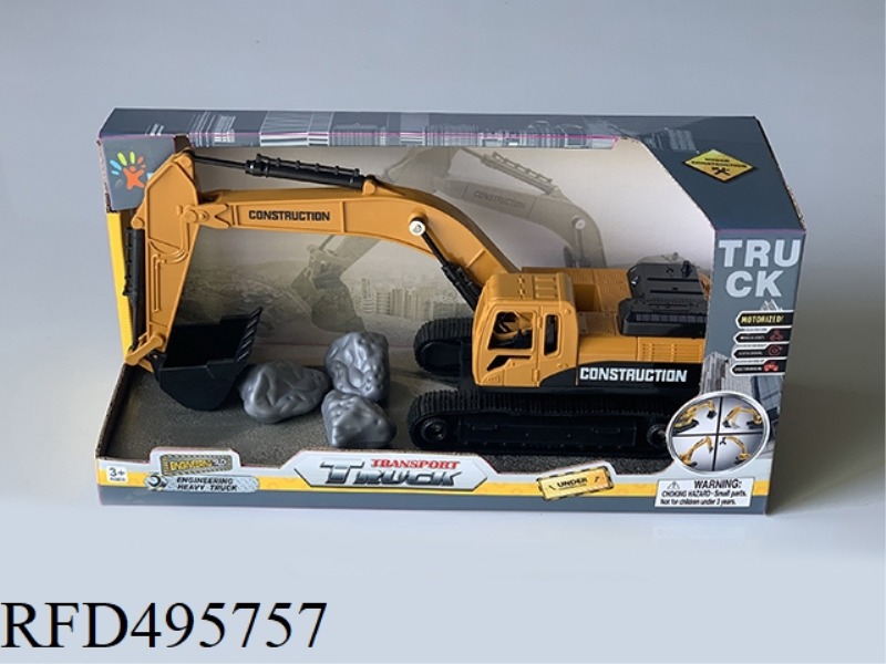 ENGINEERING EXCAVATOR + DRILL + GRABBER (3 MIXED)