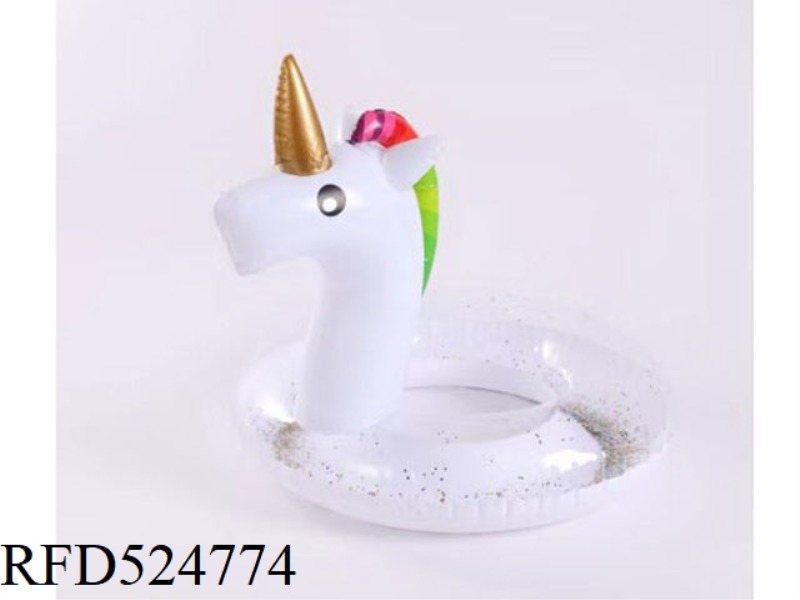 UNICORN SEQUIN SWIMMING BOAT