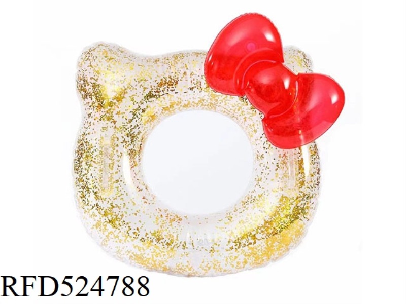 70CMKT CAT SEQUIN SWIMMING RING