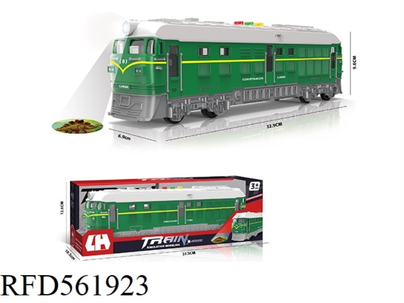 SOUND, LIGHT AND MUSIC TAPE PROJECTION INERTIAL TRAIN