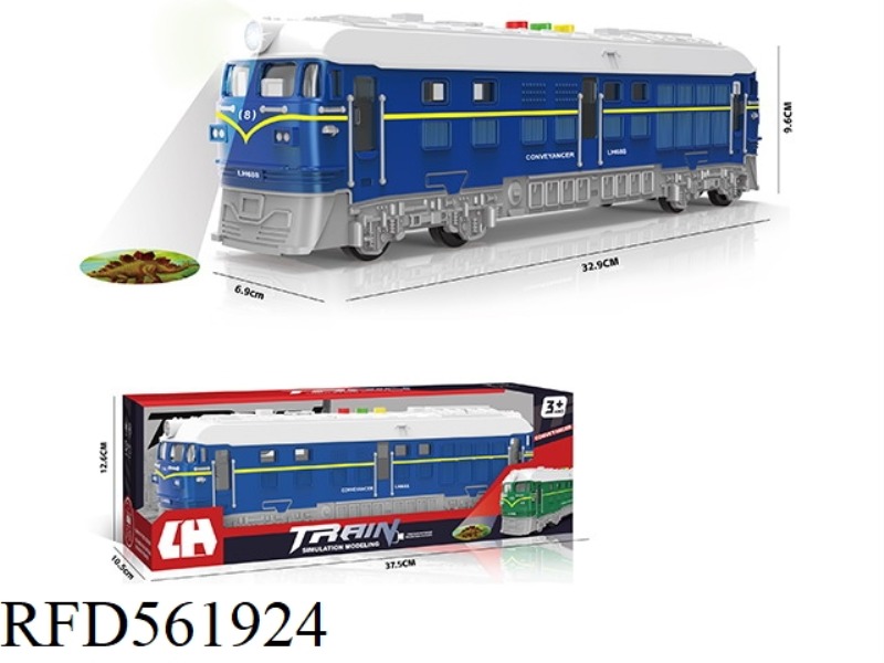 SOUND, LIGHT AND MUSIC TAPE PROJECTION INERTIAL TRAIN