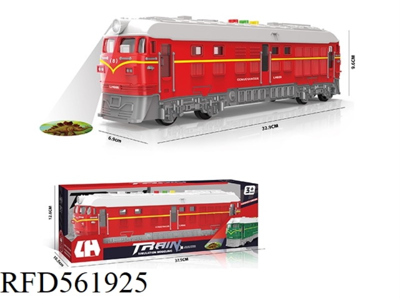 SOUND, LIGHT AND MUSIC TAPE PROJECTION INERTIAL TRAIN
