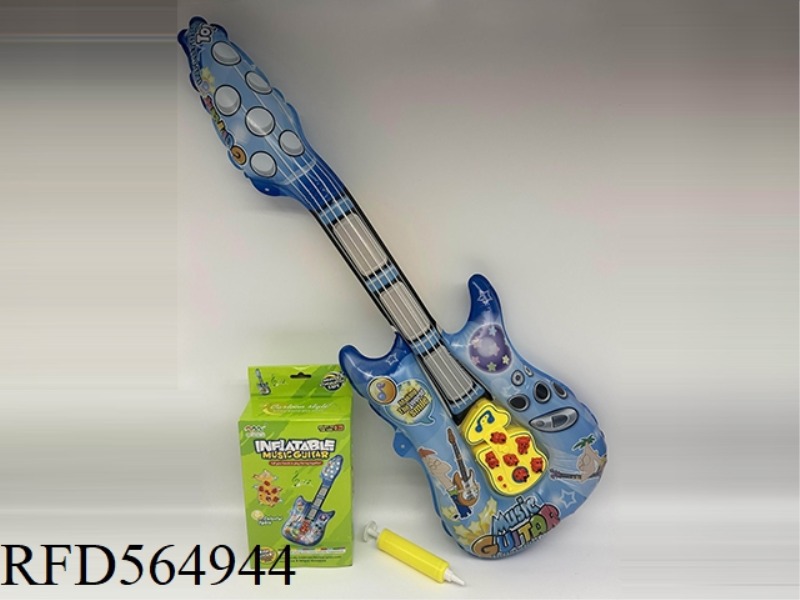 INFLATABLE GUITAR WITH LARGE CYLINDER