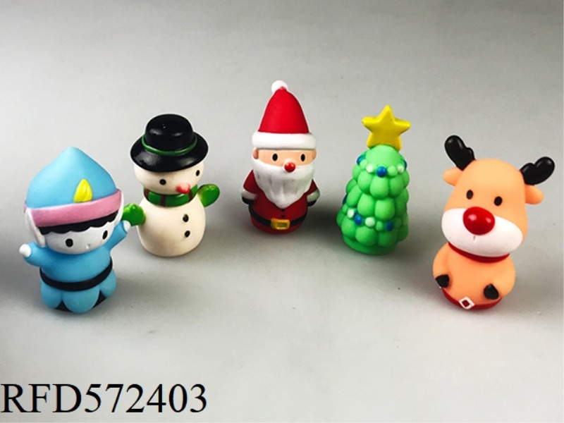 CHRISTMAS FIGURE FINGER RUBBER