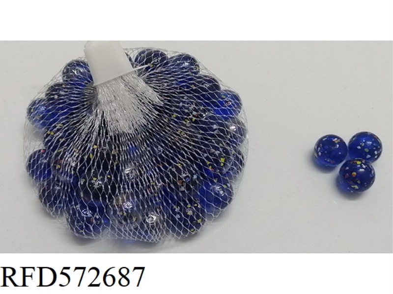 16MM ANCIENT BLUE SESAME GLASS BALL