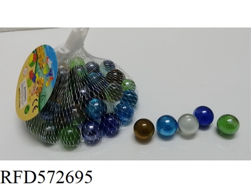 16MM COLORED GLASS BEADS