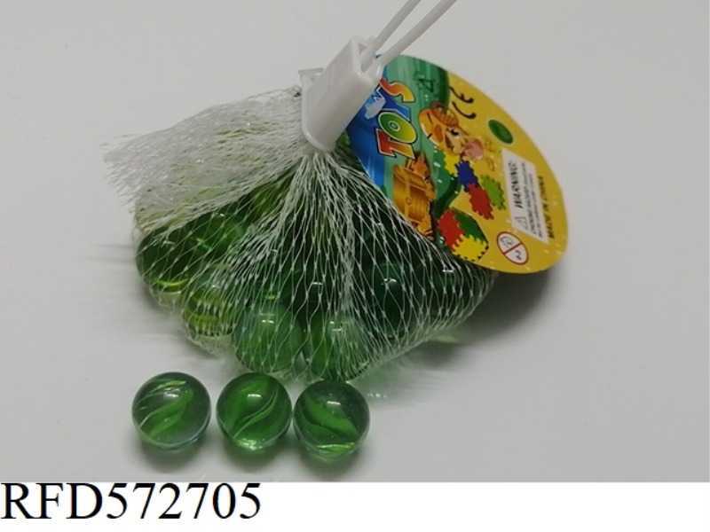 14MM EIGHT-FLOWER GREEN GLASS BEADS