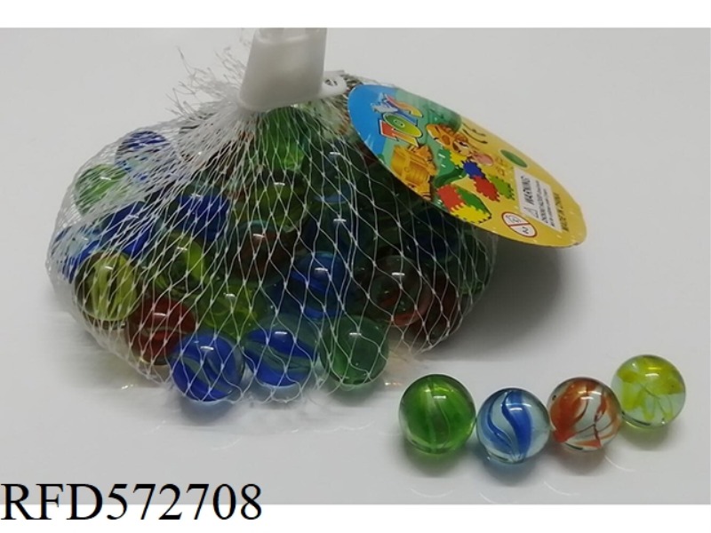 14MM EIGHT-FLOWER GLASS BEADS