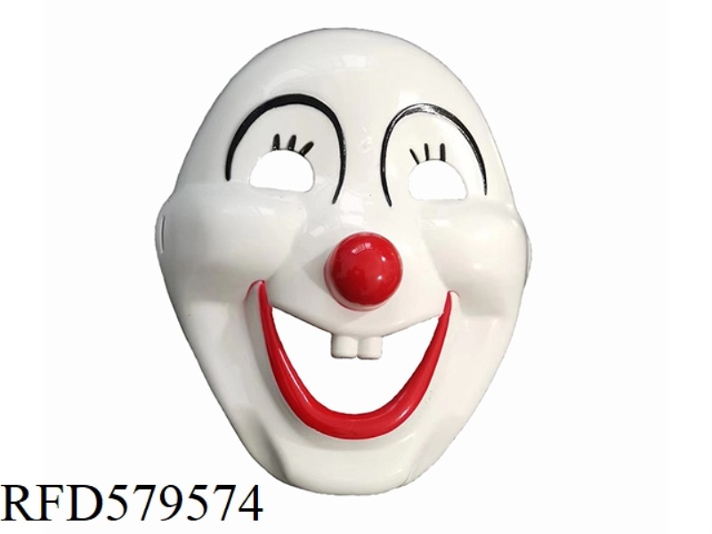 WHITE CLOWN MASK