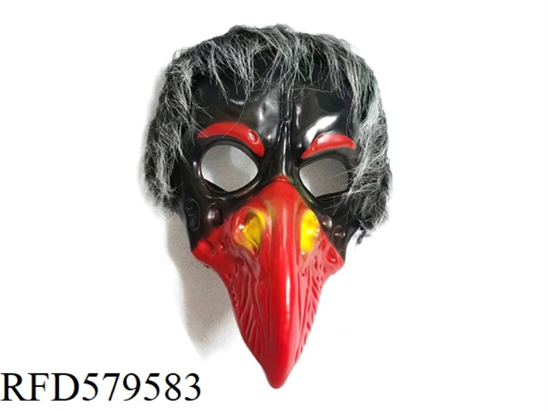 BIRD FACE AND HUMAN MASK