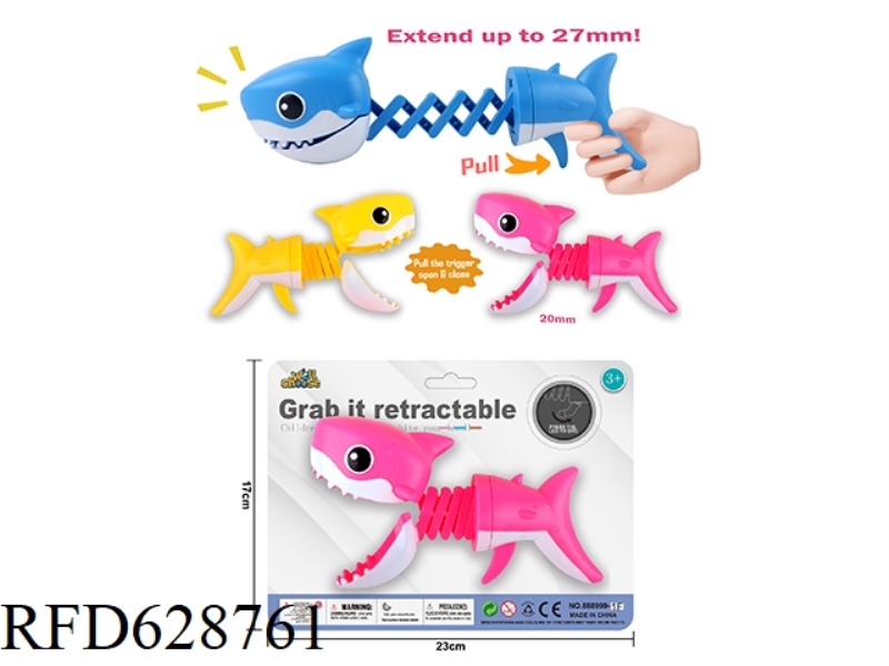 FINGER BITING TELESCOPIC SHARK CLIP (9 PIECES/BOX)
