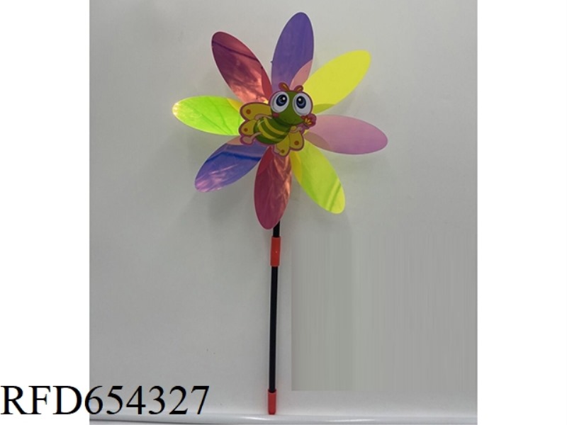 COLORFUL WINDMILL WITH INSECTS