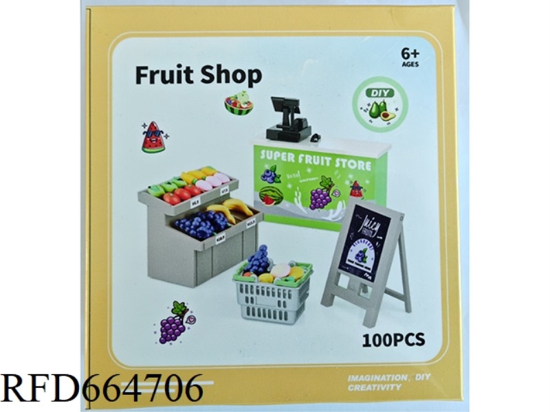 DIY MINIATURE FRUIT STORE SCENE MODEL SET