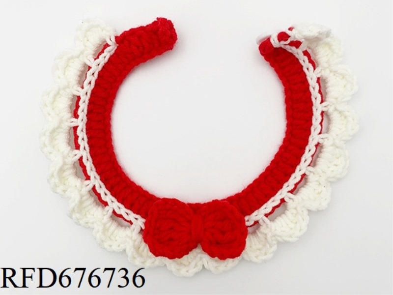 HANDMADE PET BOW SCARF (BUTTON STYLE)