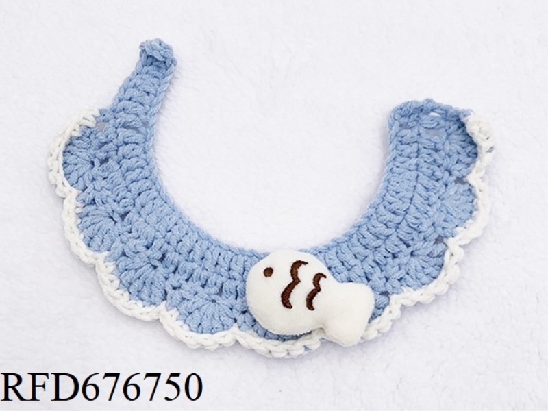 PET YEARLY FISH HANDMADE SCARF (BUTTON STYLE)
