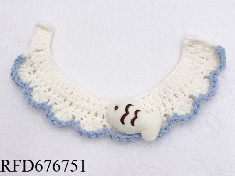 PET YEARLY FISH HANDMADE SCARF (BUTTON STYLE)