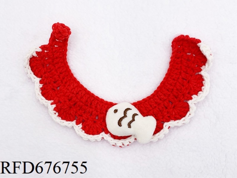 PET YEARLY FISH HANDMADE SCARF (BUTTON STYLE)