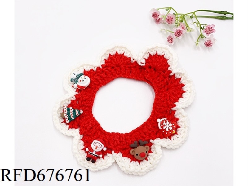 PET CHRISTMAS SCARF (BUTTON STYLE)