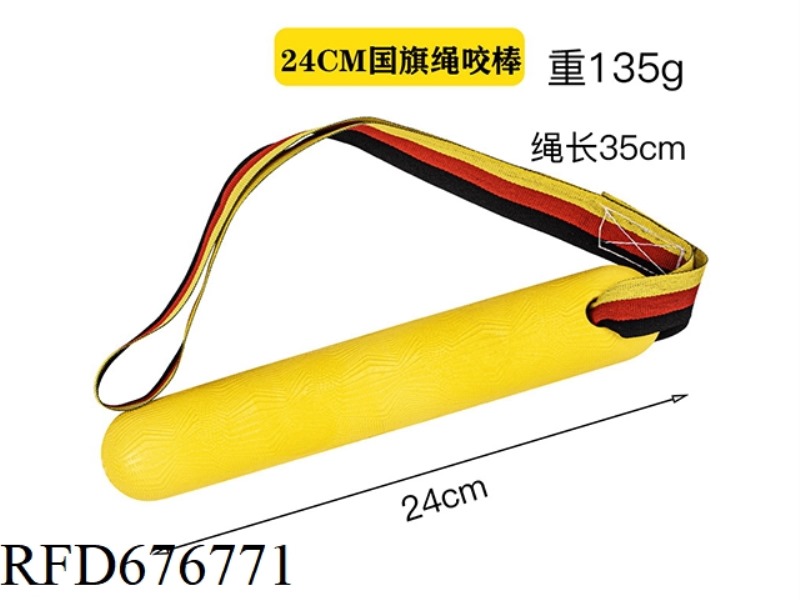 24CM NATIONAL FLAG ROPE BITING ROD