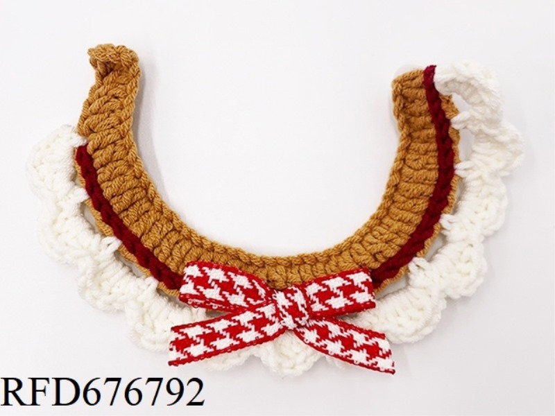 HANDMADE PET BOW SCARF (BUTTON STYLE)