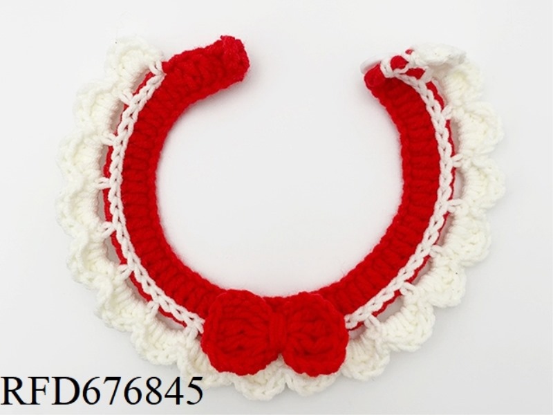 HANDMADE PET BOW SCARF (BUTTON STYLE)