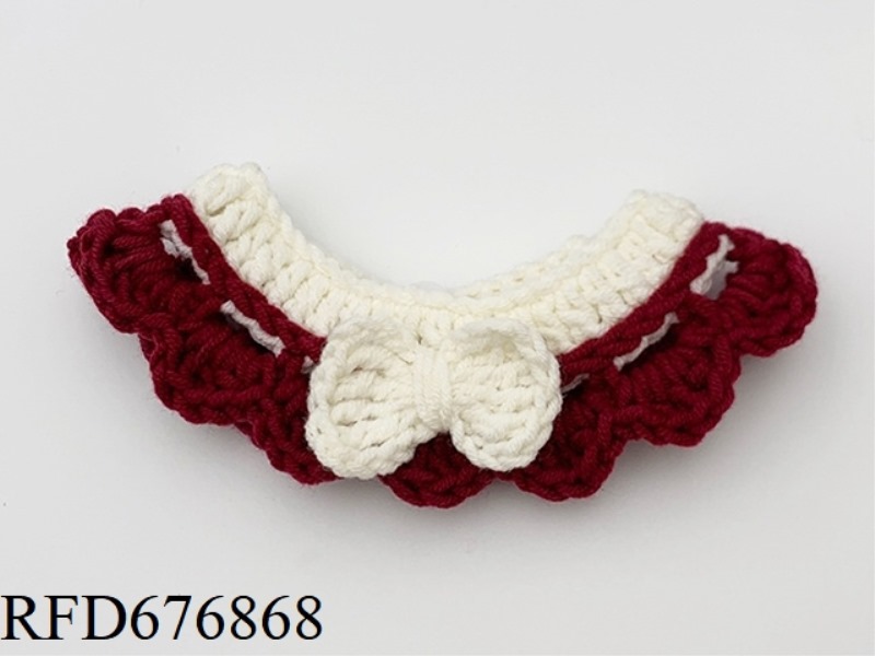 HANDMADE PET BOW SCARF (BUTTON STYLE)