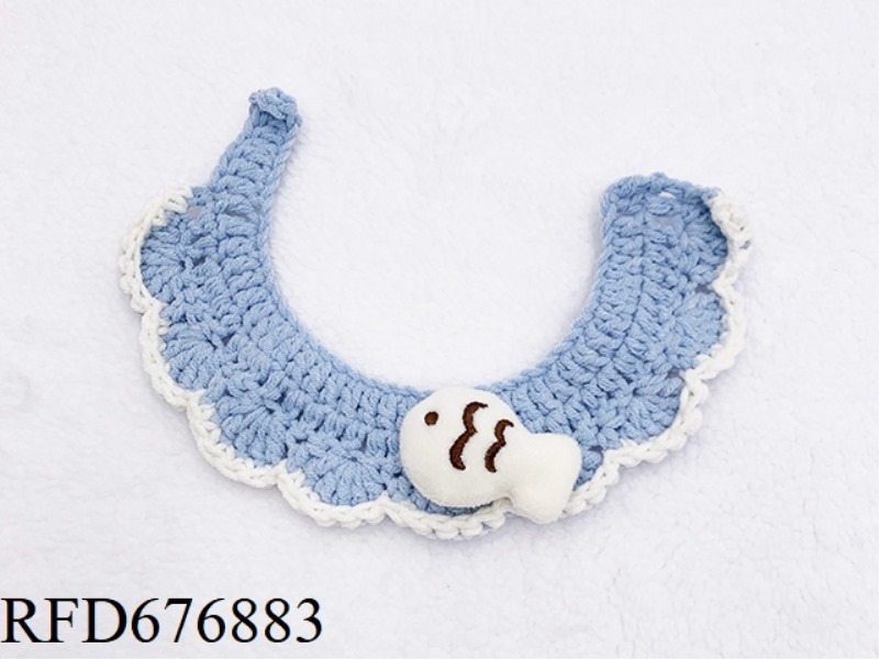 PET YEARLY FISH HANDMADE SCARF (BUTTON STYLE)