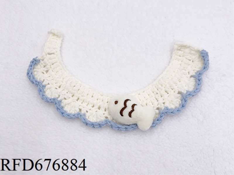PET YEARLY FISH HANDMADE SCARF (BUTTON STYLE)