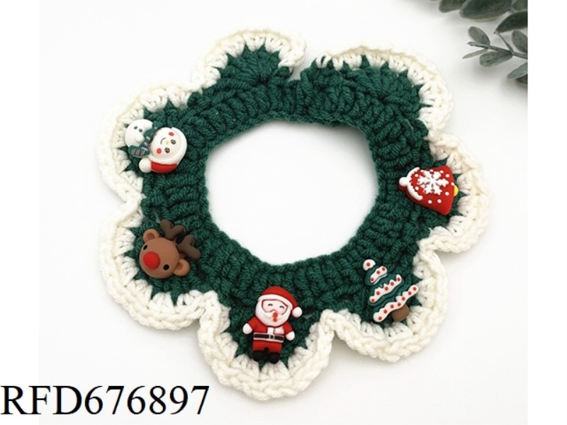 PET CHRISTMAS SCARF (BUTTON STYLE)