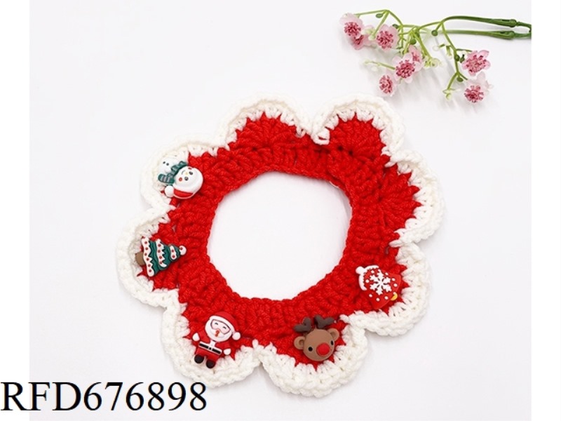 PET CHRISTMAS SCARF (BUTTON STYLE)