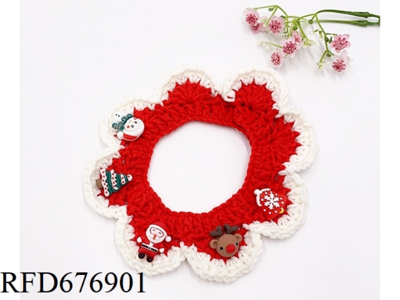 PET CHRISTMAS SCARF (BUTTON STYLE)