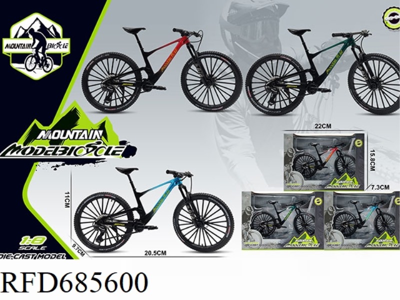 WINDOW BOX 1:8 ALLOY MOUNTAIN BIKE MODEL
