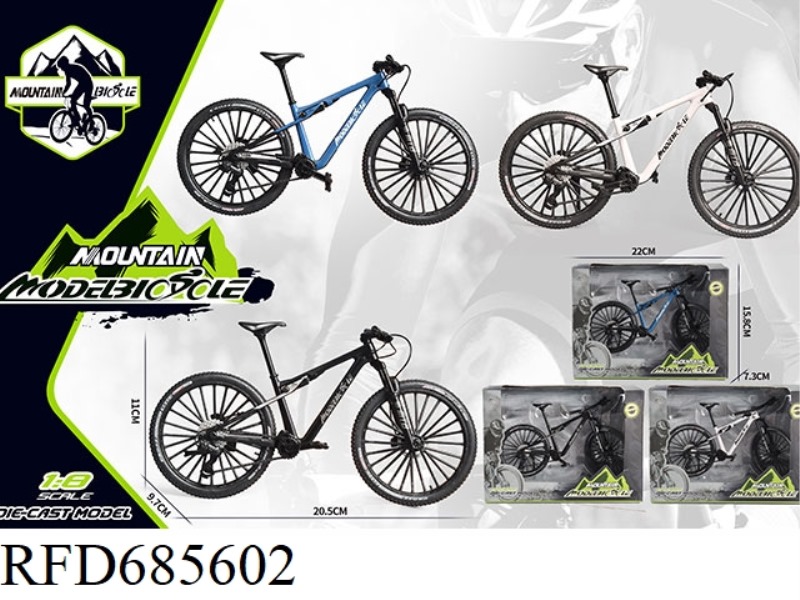 WINDOW BOX 1:8 ALLOY MOUNTAIN BIKE MODEL