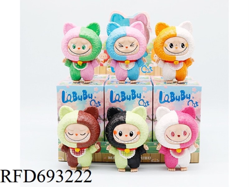 CAT LABUBU 6-PIECE DOLL BLIND BOX